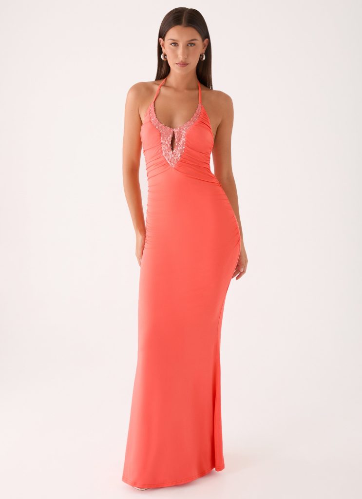 Aminata Maxi Dress - Burnt Coral