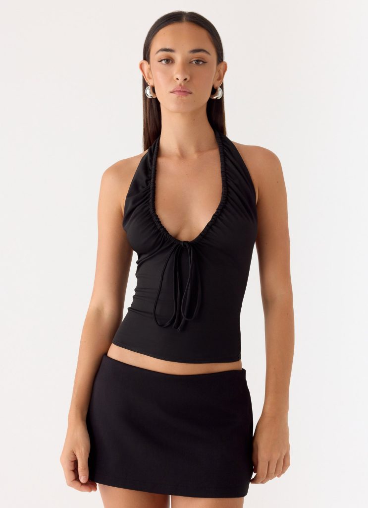 Ask You Twice Top - Black