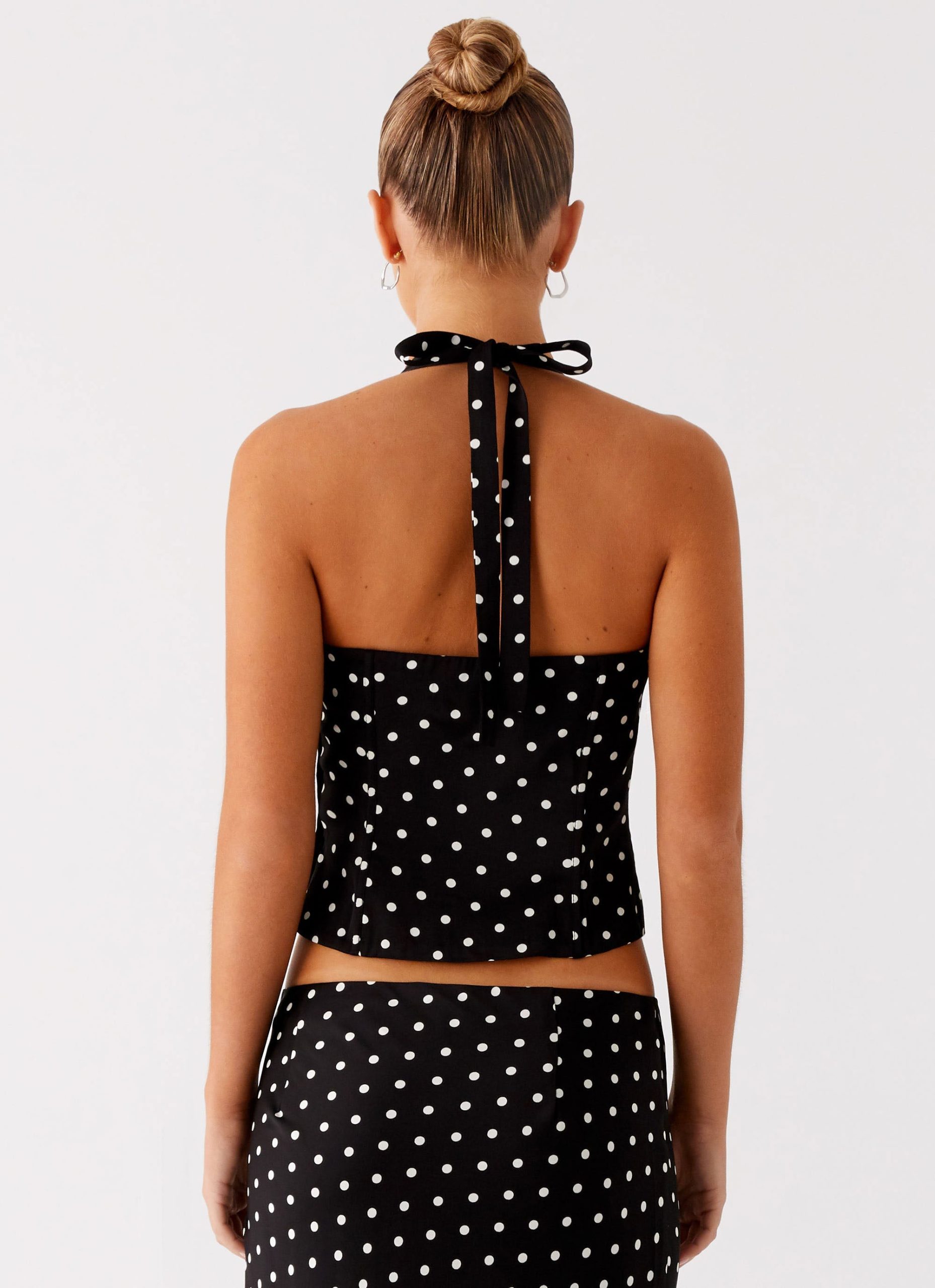 Breanne Top - Black Polka Dot - Image 2