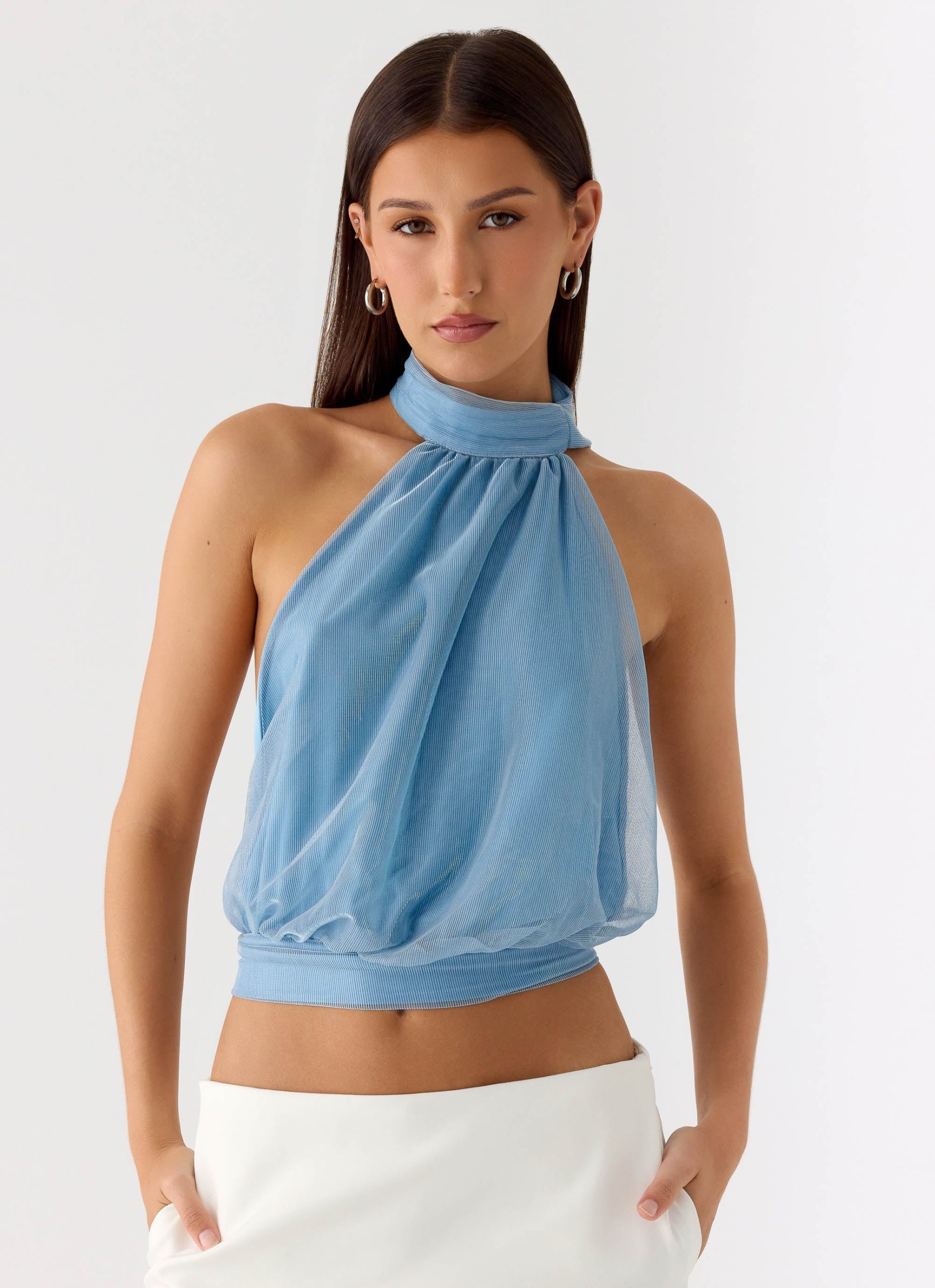 Cantrall Halter Top - Blue - Image 5