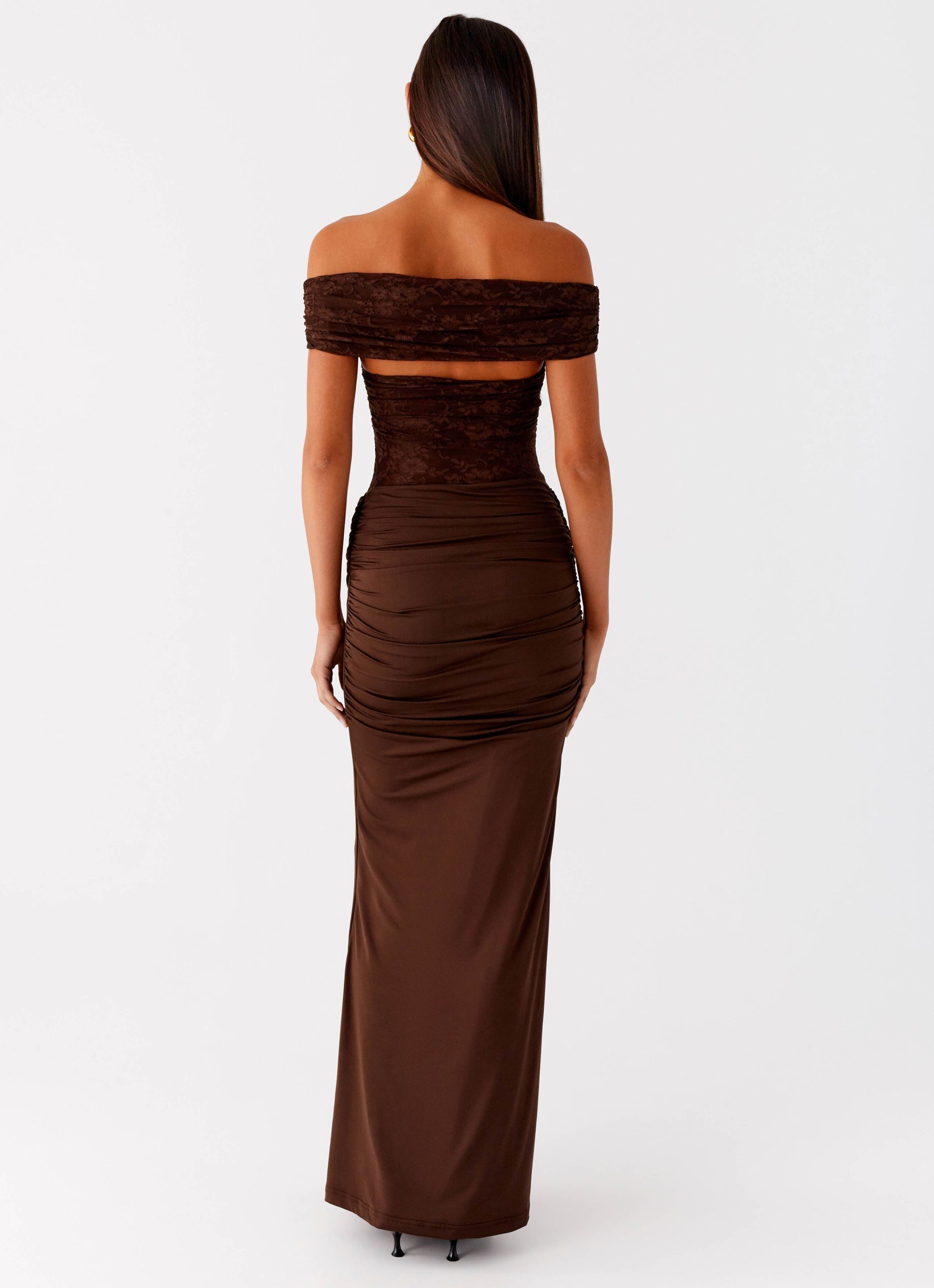 Either Way Maxi Dress - Chocolate - Image 4