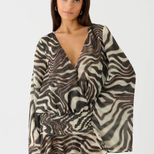 Elisana Mini Dress - Zebra