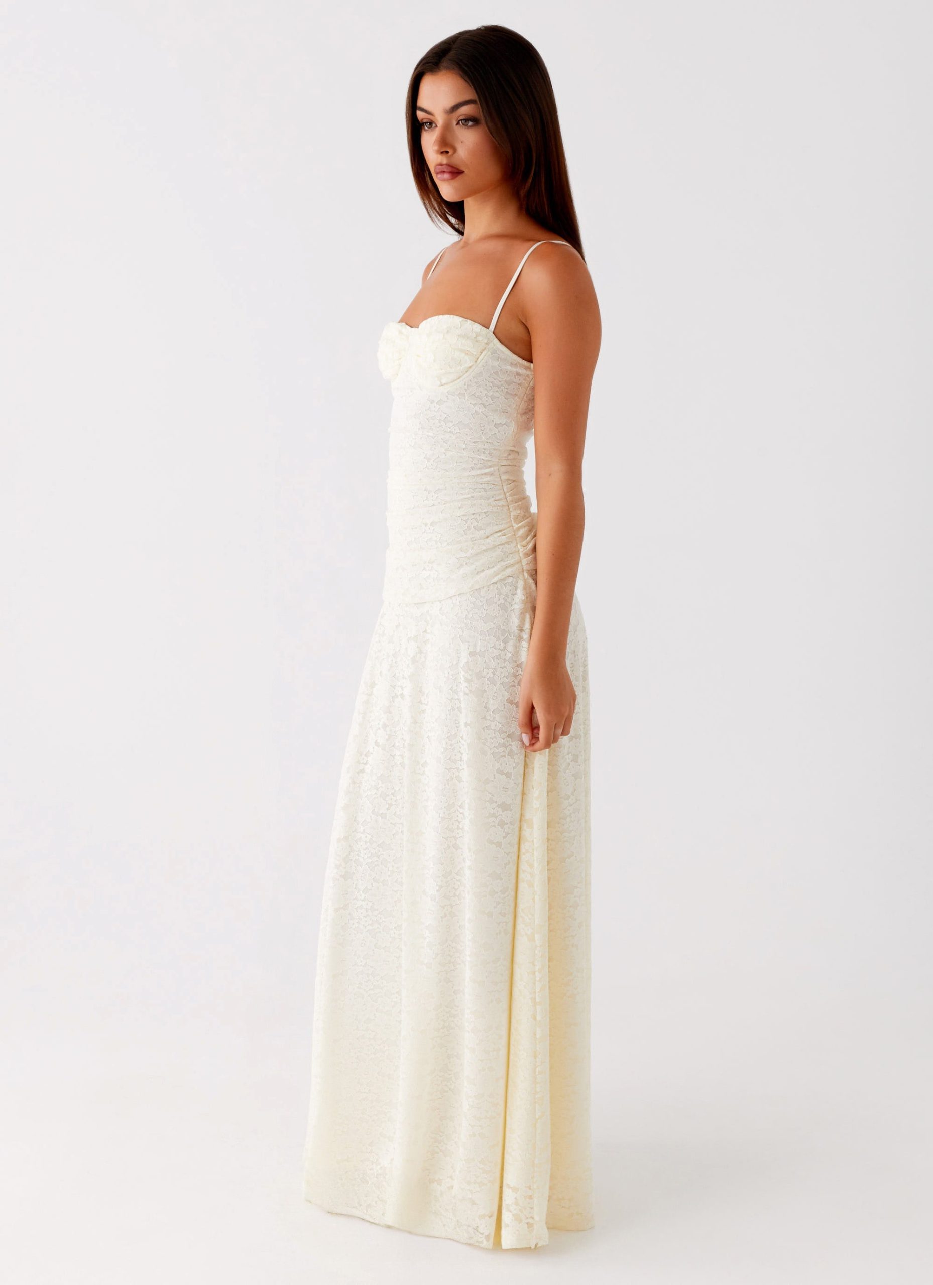 Elsa Maxi Dress - Ivory - Image 3