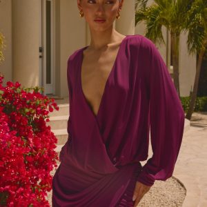Ettah Long Sleeve Top - Plum