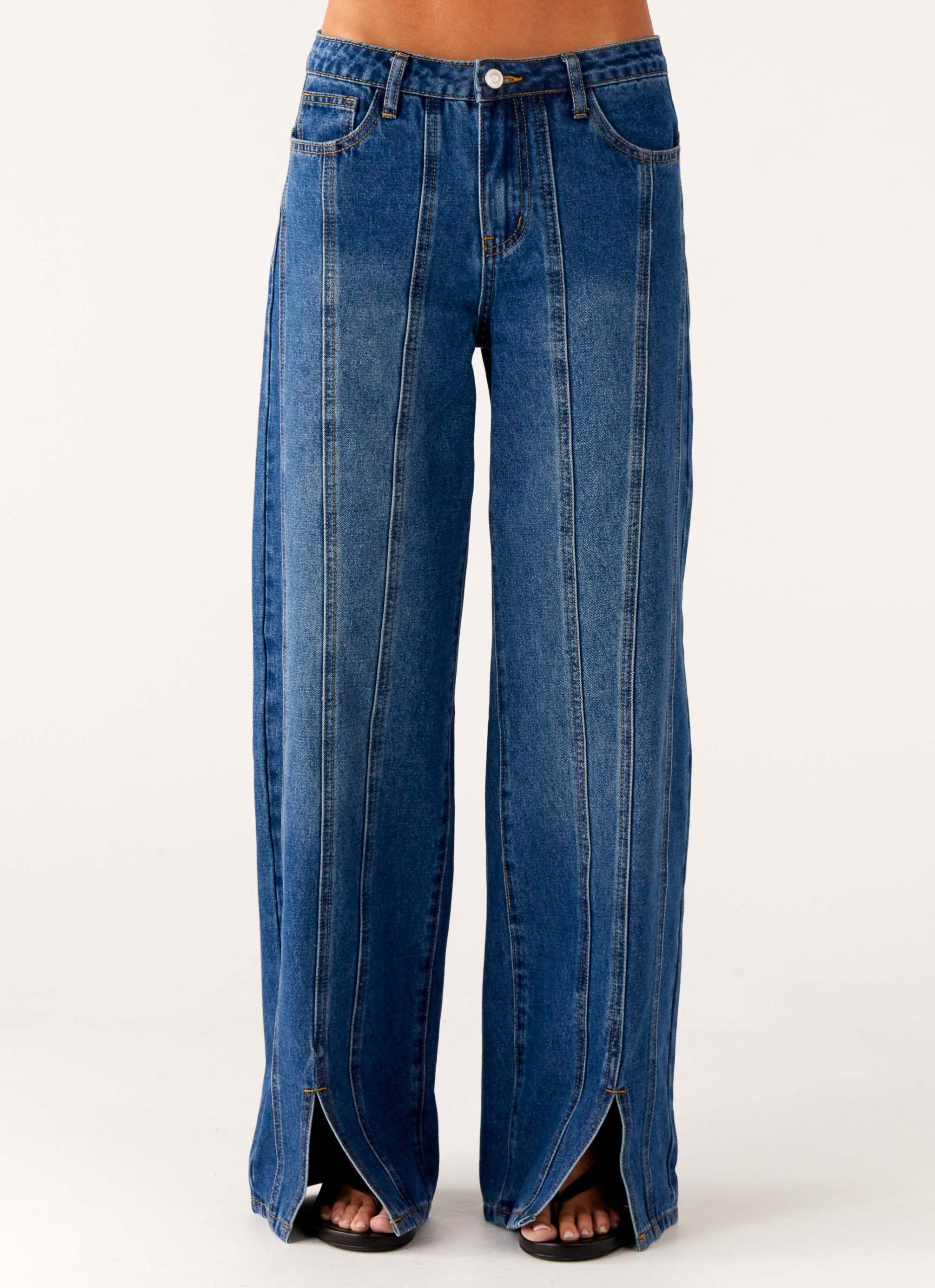 Grayson Straight Leg Jeans - Denim Blue - Image 3