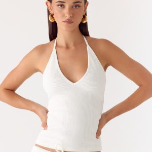 Henry Halter Top - Ivory