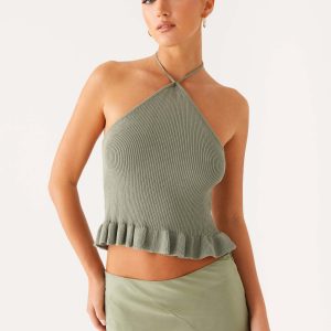 Idola Knit Top - Sage