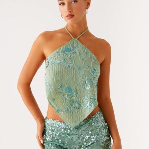 Jonti Halterneck Top - Mint