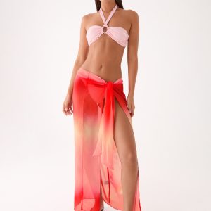 Low Tide Sarong Maxi Skirt - Sunburnt Petal