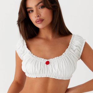 Marcella Crop Top - White