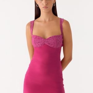 Marias Mini Dress - Fuchsia