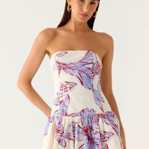 Mario Mini Dress - Purple Floral