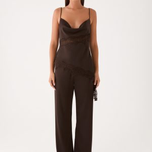 Melisana Cowl Top - Chocolate