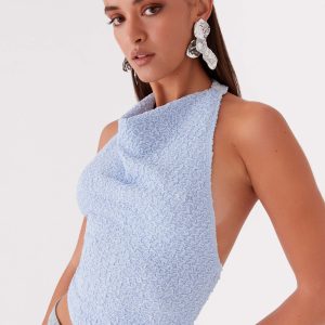 Rhemmy Halterneck Top - Blue