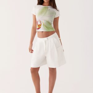 Pistachio Lily Baby Tee - Green