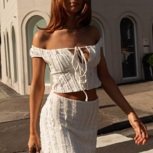 Yours Truly Corset Top - Antique