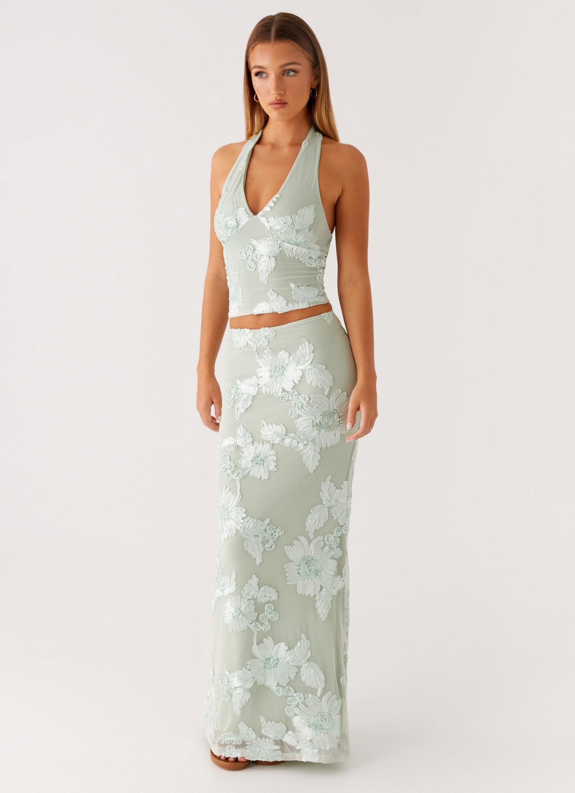 Radiate Halterneck Top - Sage - Image 5