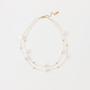 Serena Pearl Necklace - Pearl/Gold