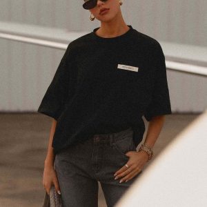 Signature Oversized Tee - Black