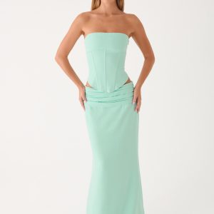 Tillie Maxi Skirt - Aqua