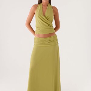 Willowmena Maxi Skirt - Lime
